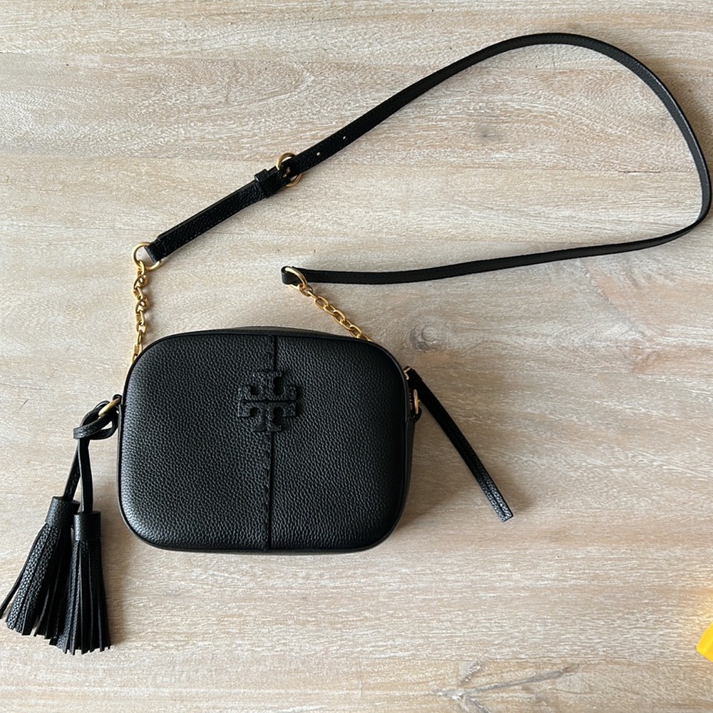 Tory Burch McGraw Camera Bag in Black
